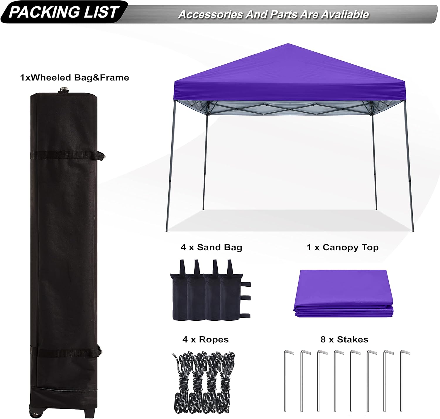 ABCCANOPY Stable Pop-Up Canopy Tent