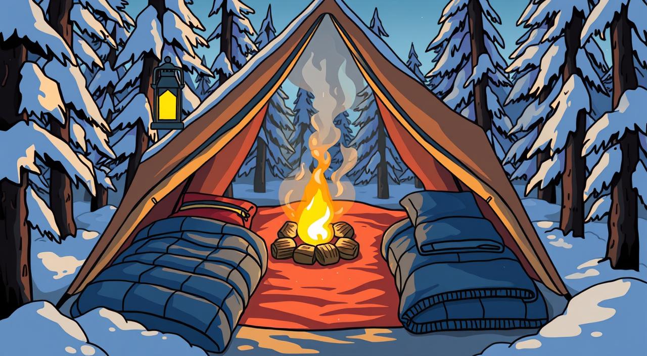 how to stay warm in a tent