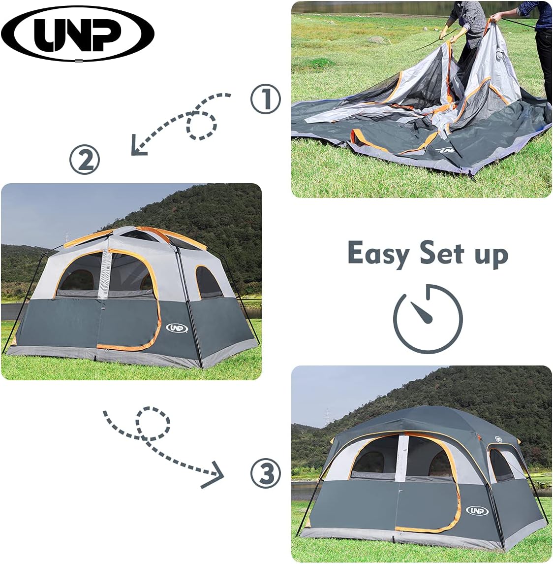 UNP 6 Person Waterproof Tent